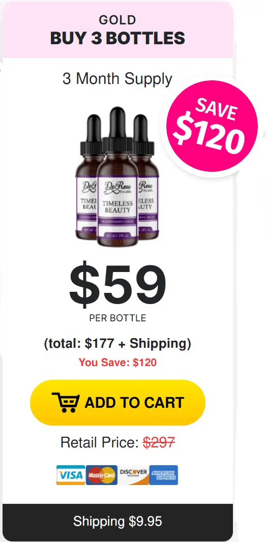 timeless beauty 3 bottles price