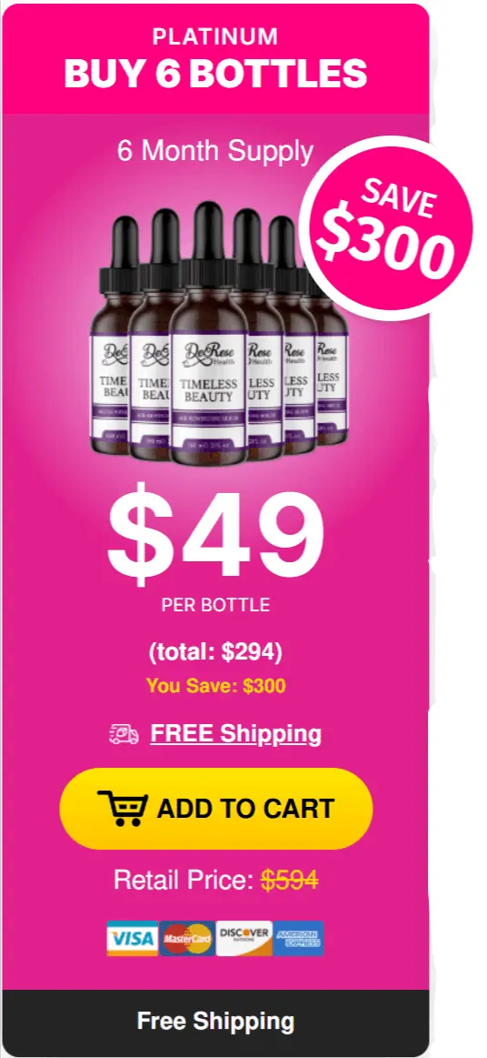 timeless beauty 6 bottles price